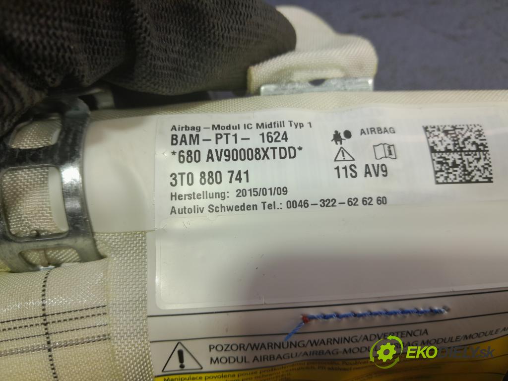 Skoda Superb 2015 Airbag: clona x 3T0880741