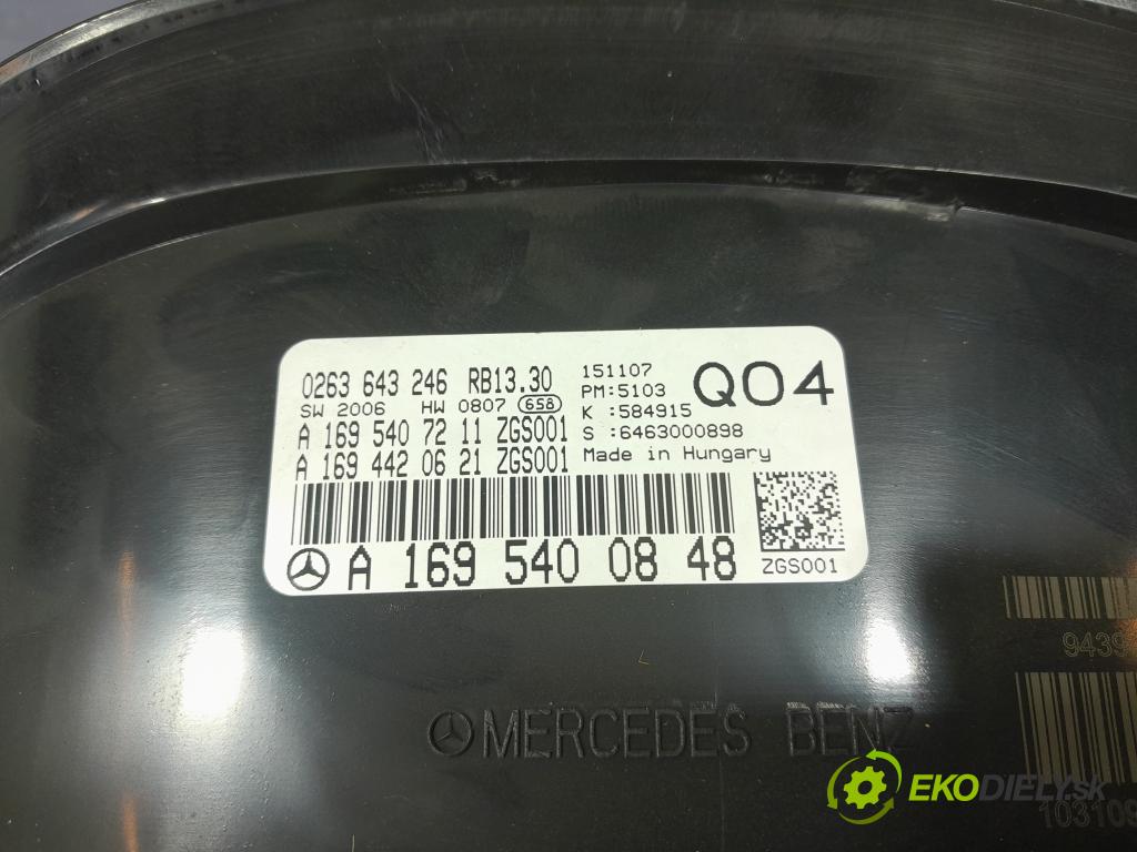 Mercedes A-klasa 2007 prístrojovka/ budíky A1695400848