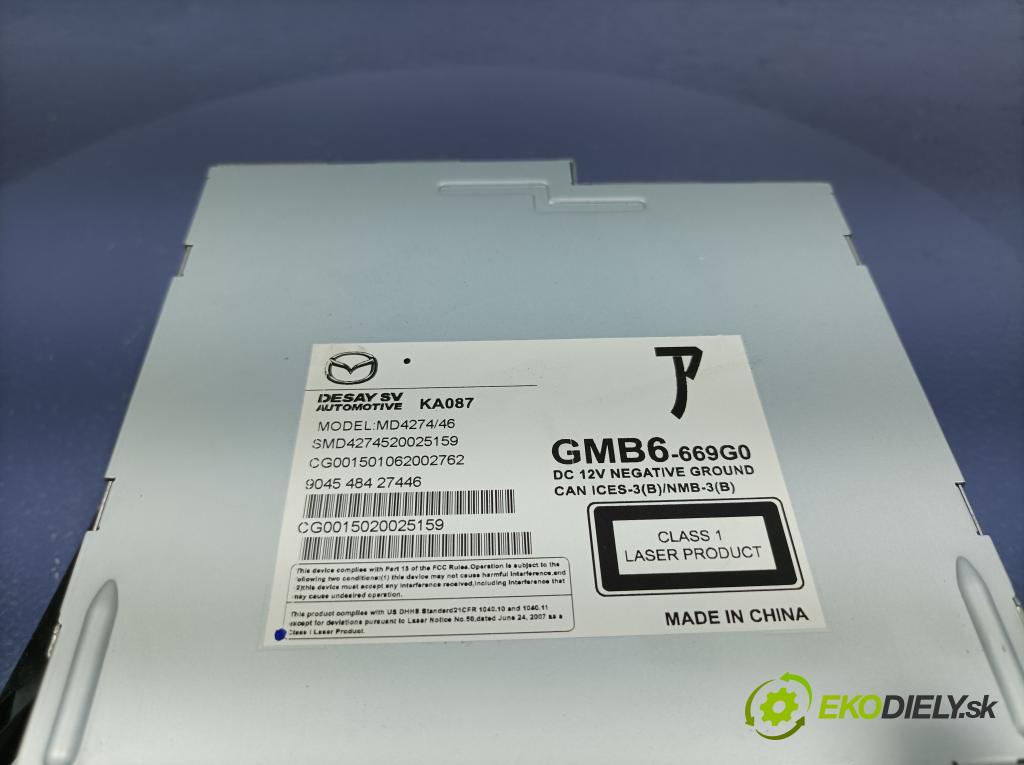 Mazda 6 2015 Radio I Navigácia: GMB6-669G0