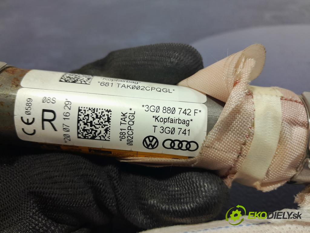 Vw Passat 2016 Airbag: clona x 3G0880742F