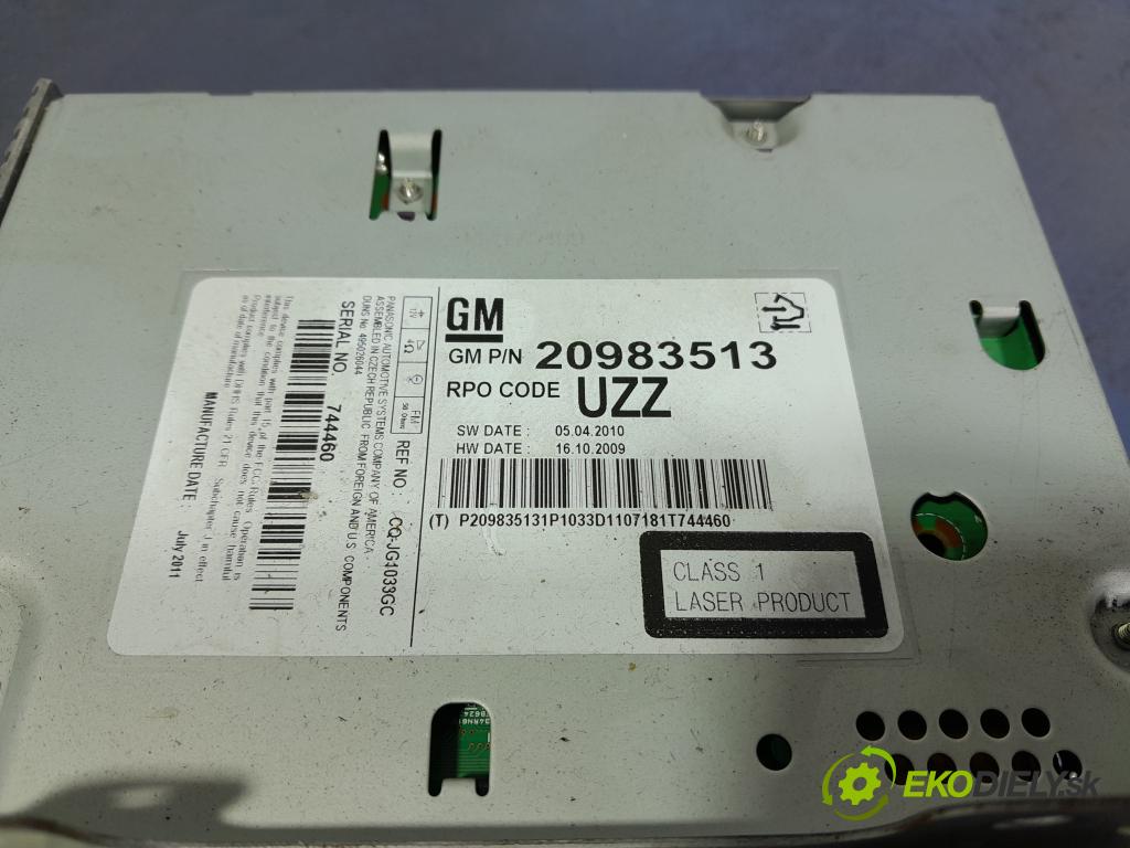 Opel Insignia 2011 Radio I Navigácia: 20983513