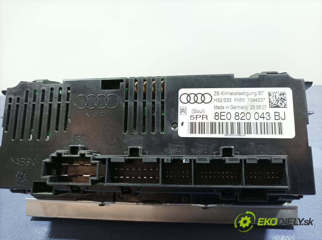 Audi A4 2007 prepínač Klimatizácia: Prúd vzduchu: 8E0820043BJ