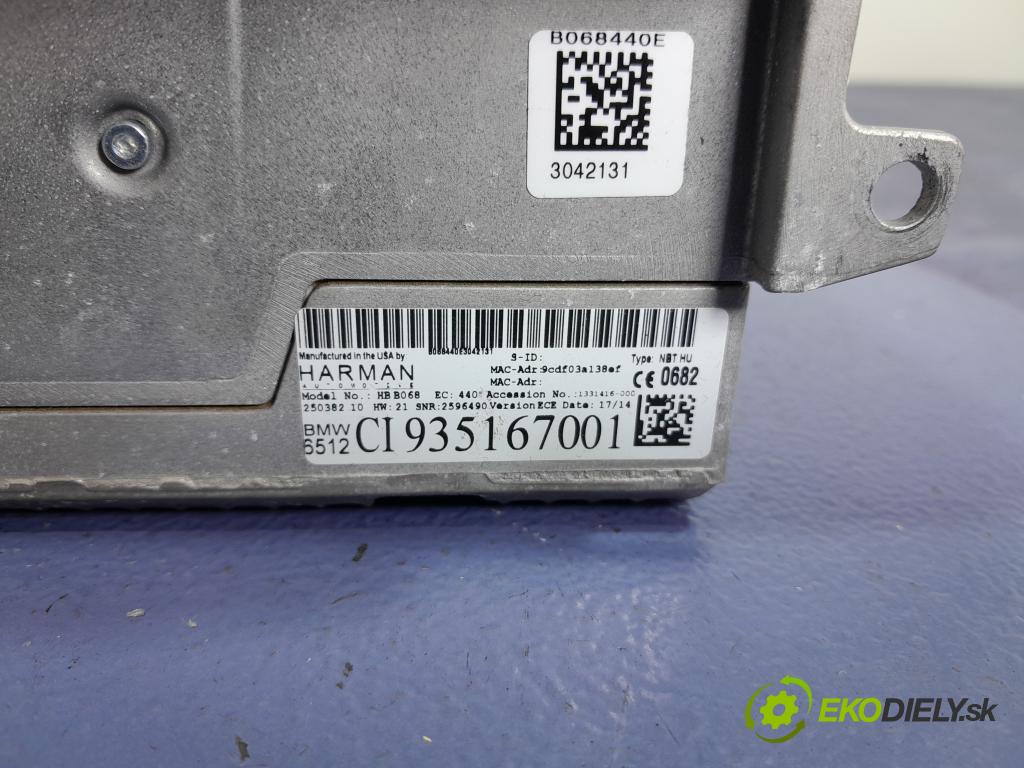 Bmw X5 2014 Radio I Navigácia: 9351670