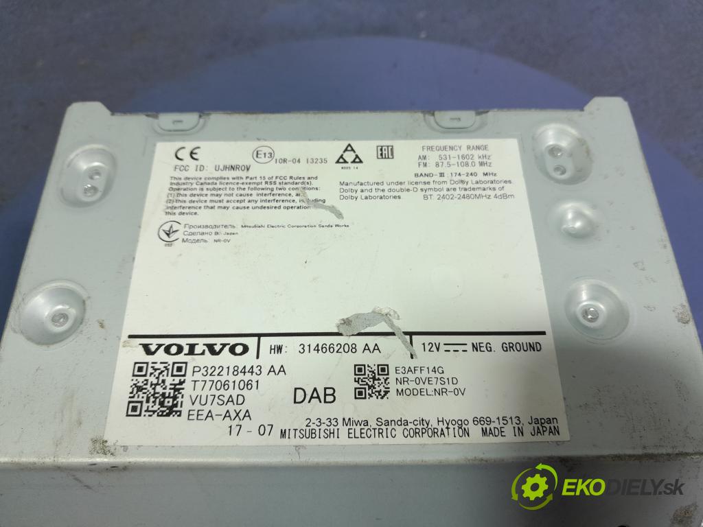 Volvo Xc90 2016 Radio I Navigácia: 31466208AA