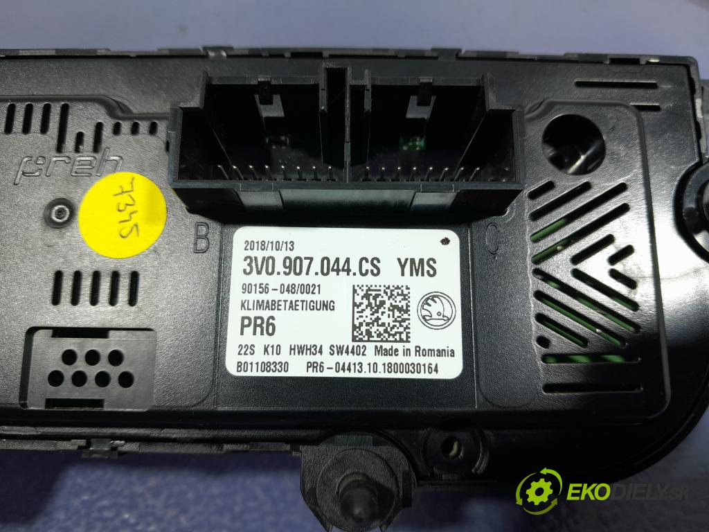 Skoda Superb 2018 prepínač Klimatizácia: Prúd vzduchu: 3V0907044CS