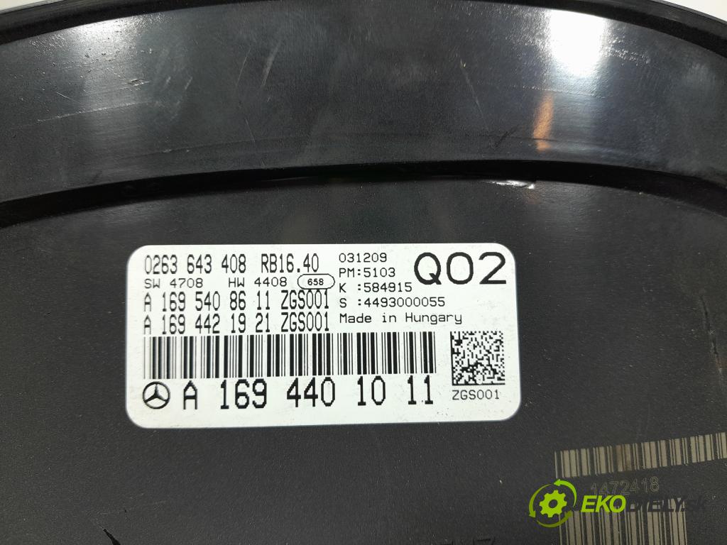 Mercedes B-klasa 2009 prístrojovka/ budíky A1694401011