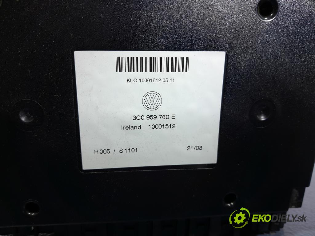 Vw Passat 2008 riadiaca jednotka Sedadlo: 3C0959760E