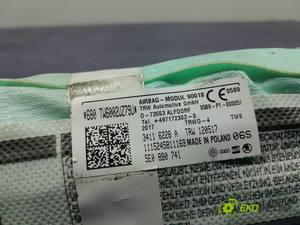 Skoda Octavia 2017 Airbag: clona x 5E0880741