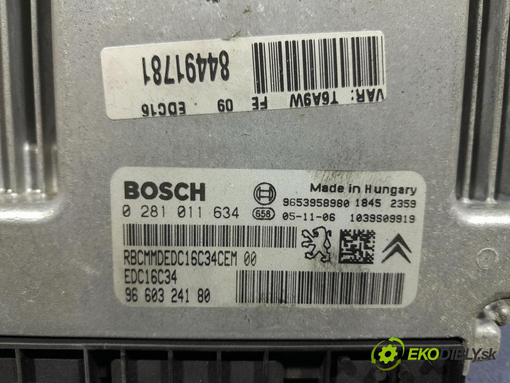 Peugeot 307 2005 riadiaca jednotka Motor: 9660324180