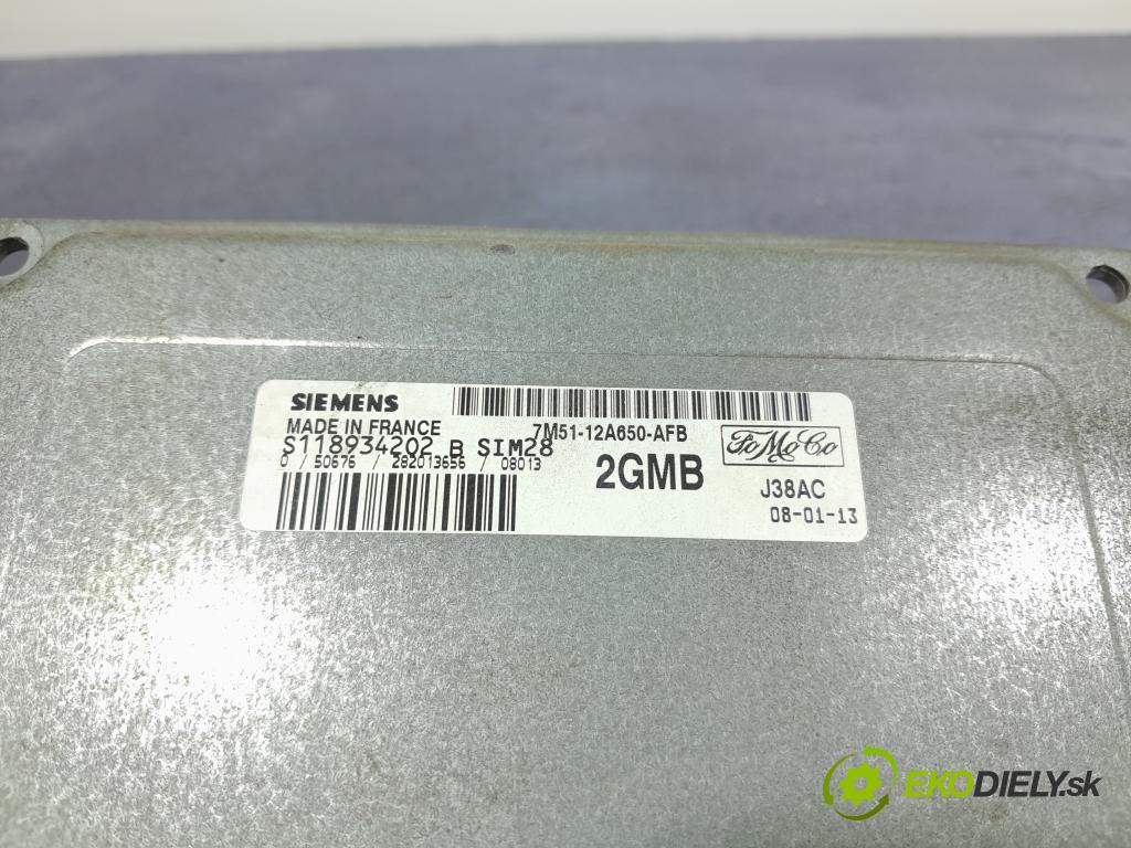Ford Focus 2008 riadiaca jednotka Motor: 7M51-12A650-AFB