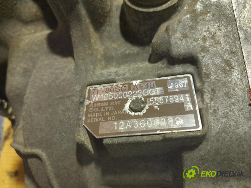 Opel Insignia 2012 prevodovka automatická TF-80SC