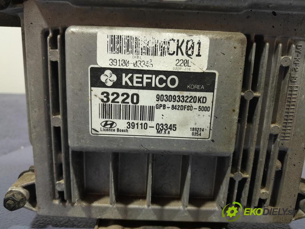 Hyundai I20 2009 riadiaca jednotka Motor: 39100-03345