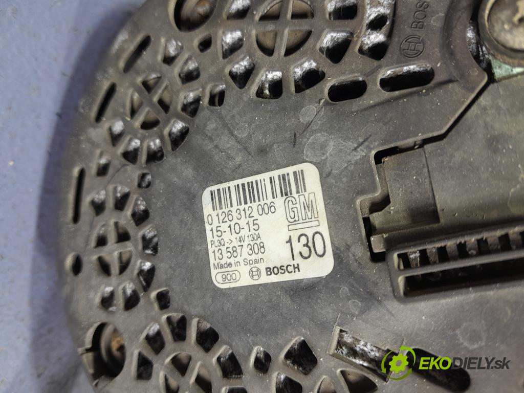 Opel Astra 2015 Alternator 13587308