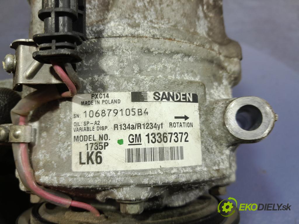 Opel Astra 2015 Kompresor: Klimatizácia: 13367372