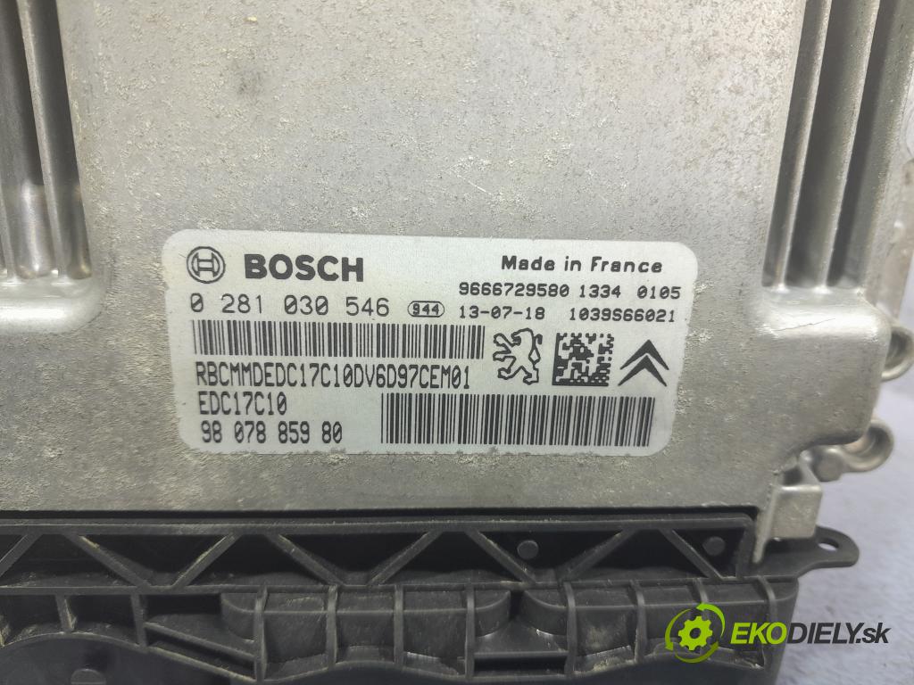 Peugeot Partner 2013 riadiaca jednotka Motor: 9666729580