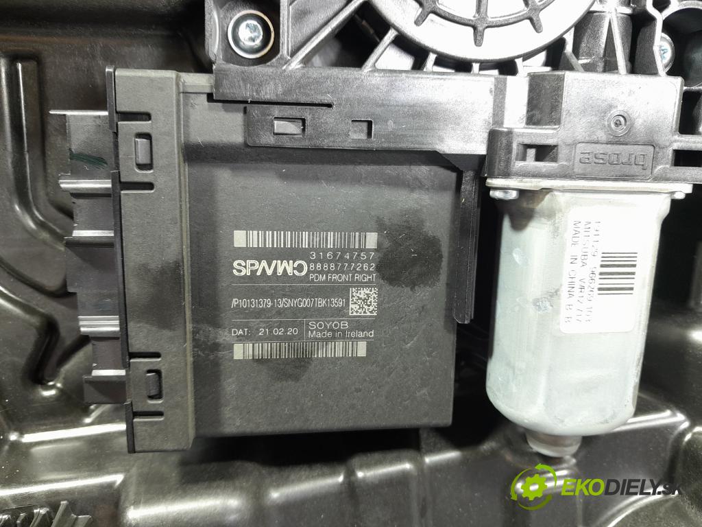 Volvo Xc60 2020 mechanismus stahování Sklenka: před v pravo: 31416996