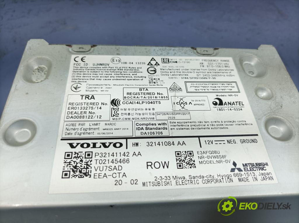 Volvo Xc60 2020 Radio I Navigácia: 32141084AA