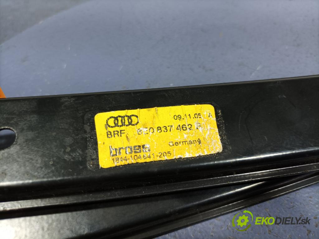 Audi A4 2006 mechanismus stahování Sklenka: před v pravo: 8E0837462B