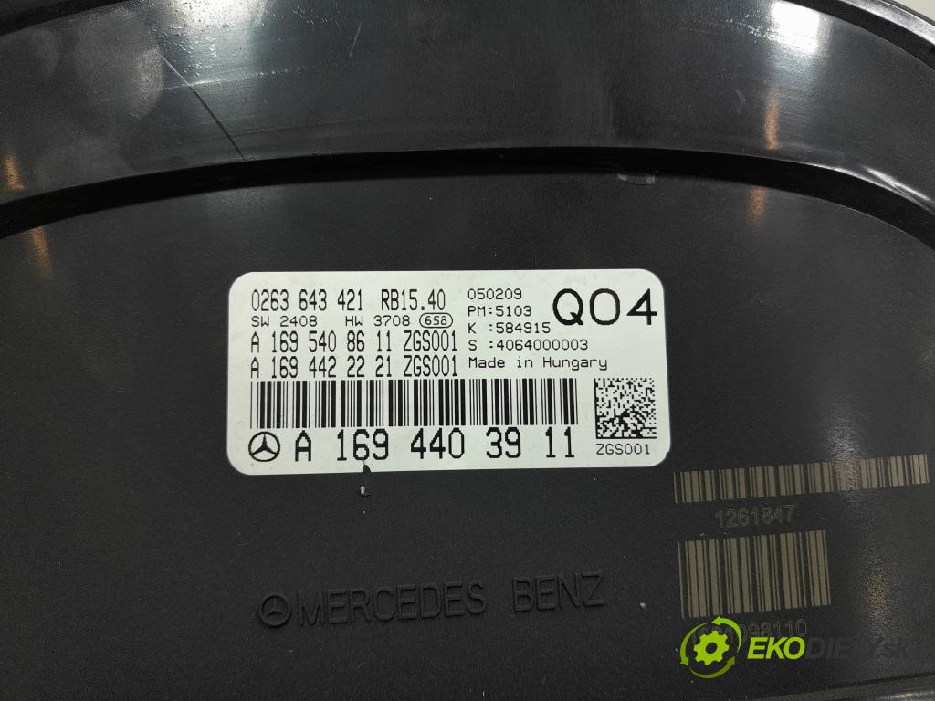 Mercedes B-klasa 2009 prístrojovka/ budíky A1694403911
