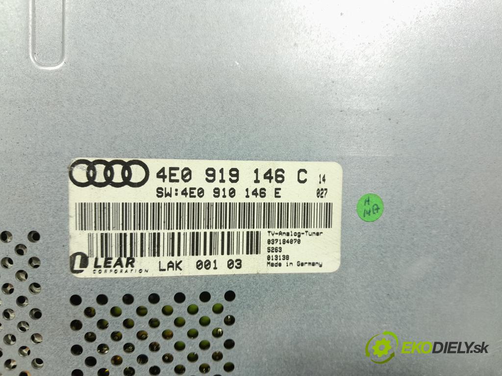 Audi A8 2005 Radio I Navigácia: 4E0919146C