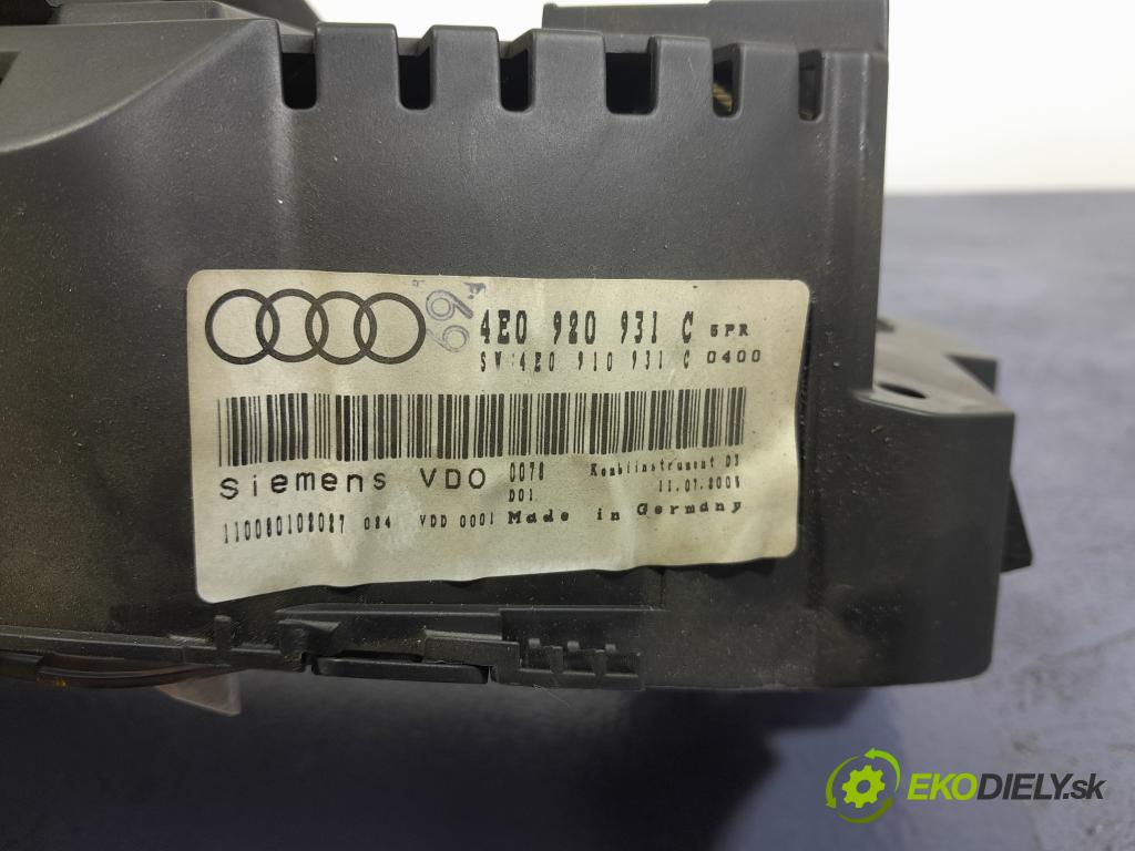Audi A8 2005 prístrojovka/ budíky 4E0920931C