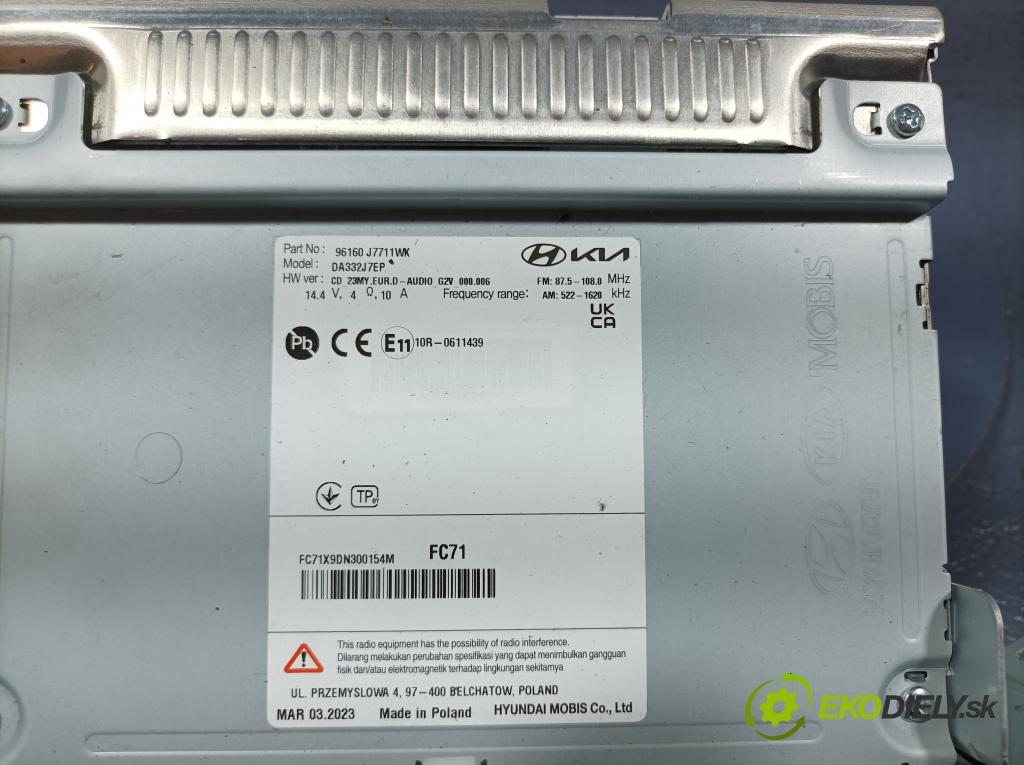 Kia Ceed 2023 Radio I Navigácia: 96160-J7711WK