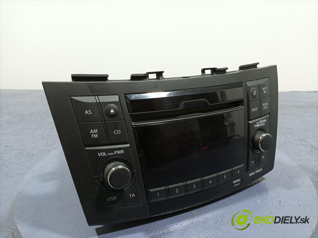 Suzuki Swift 2012 Radio I Navigácia: 39101-68L01