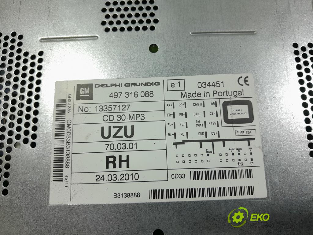 Opel Corsa 2011 Radio I Navigácia: 13357127