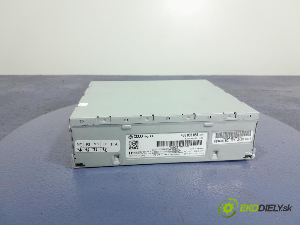 Audi A6 2011 Radio I Navigácia: 4G0035056