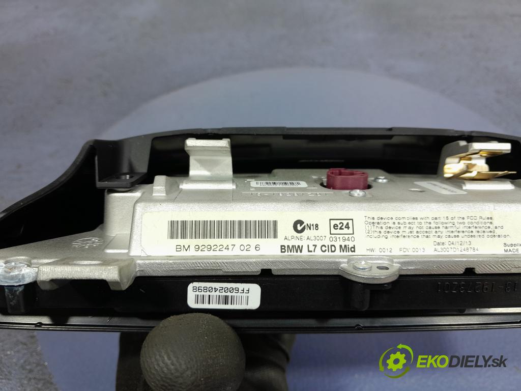 Bmw Seria 3 2014 displej Radio / GPS 9292247