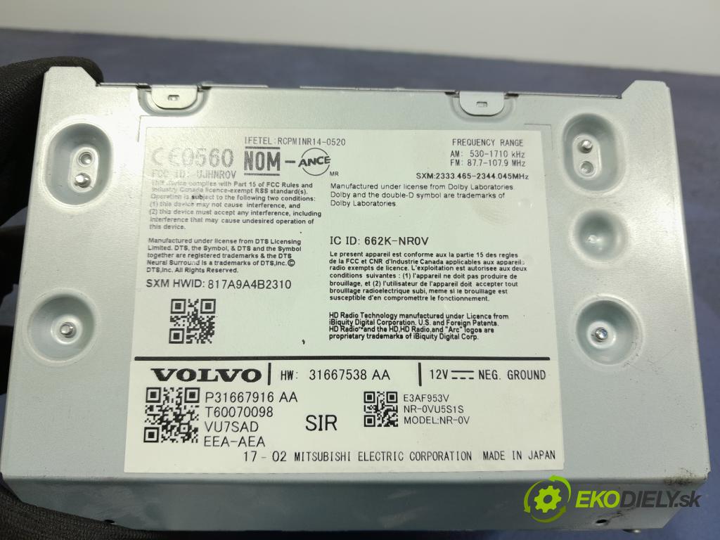 Volvo S90 2017 Radio I Navigácia: 31667538