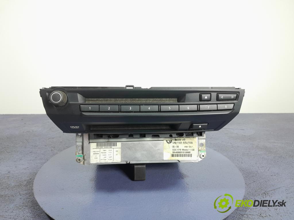 Bmw X6 2009 Radio I Navigácia: 9191568