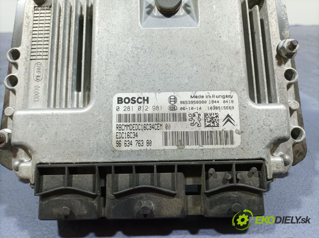 Citroen C4 picasso 2007 řídící jednotka Motor: 9663476380
