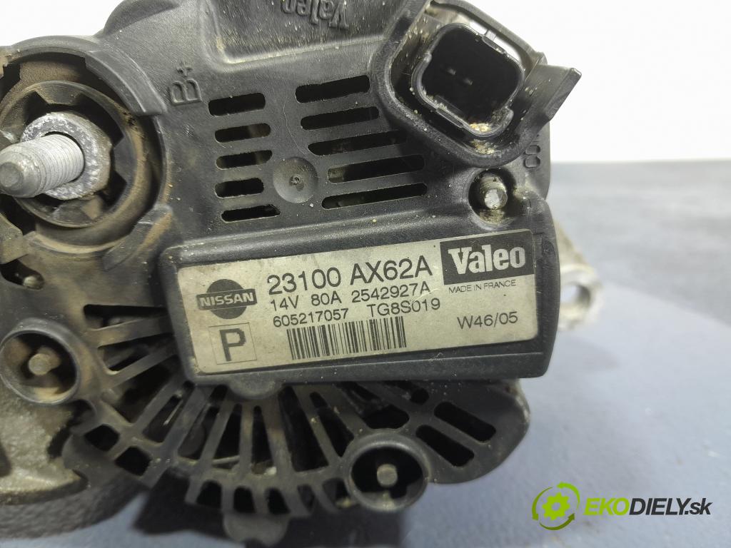 Nissan Micra 2005 Alternator 23100AX62A