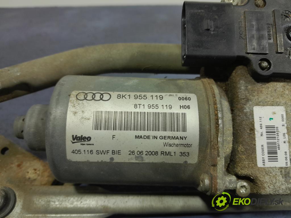 Audi A4 2008 mechanismus motorek Stěrače: před 8K1955023A