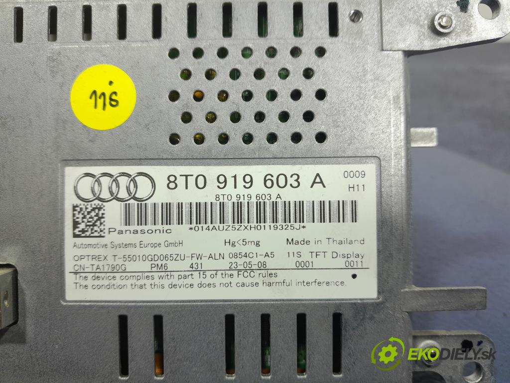Audi A4 2008 displej Radio / GPS 8T0919603A