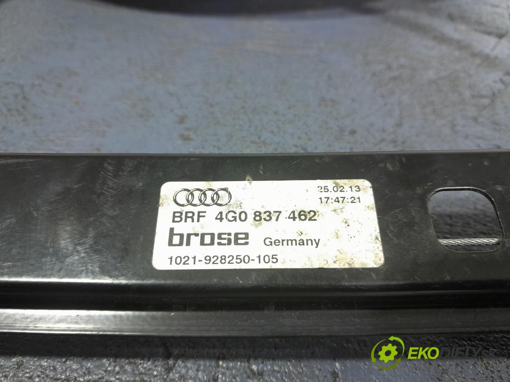 Audi A6 2013 mechanismus stahování Sklenka: před v pravo: 4G0837462