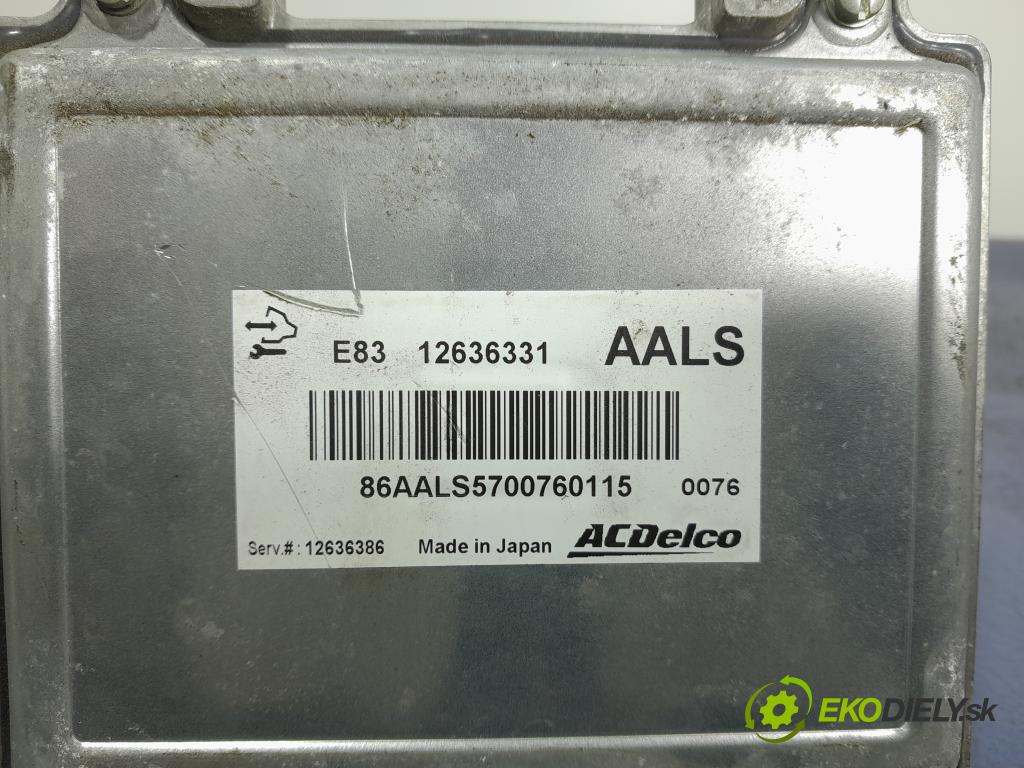 Opel Insignia 2010 řídící jednotka Motor: 12636331