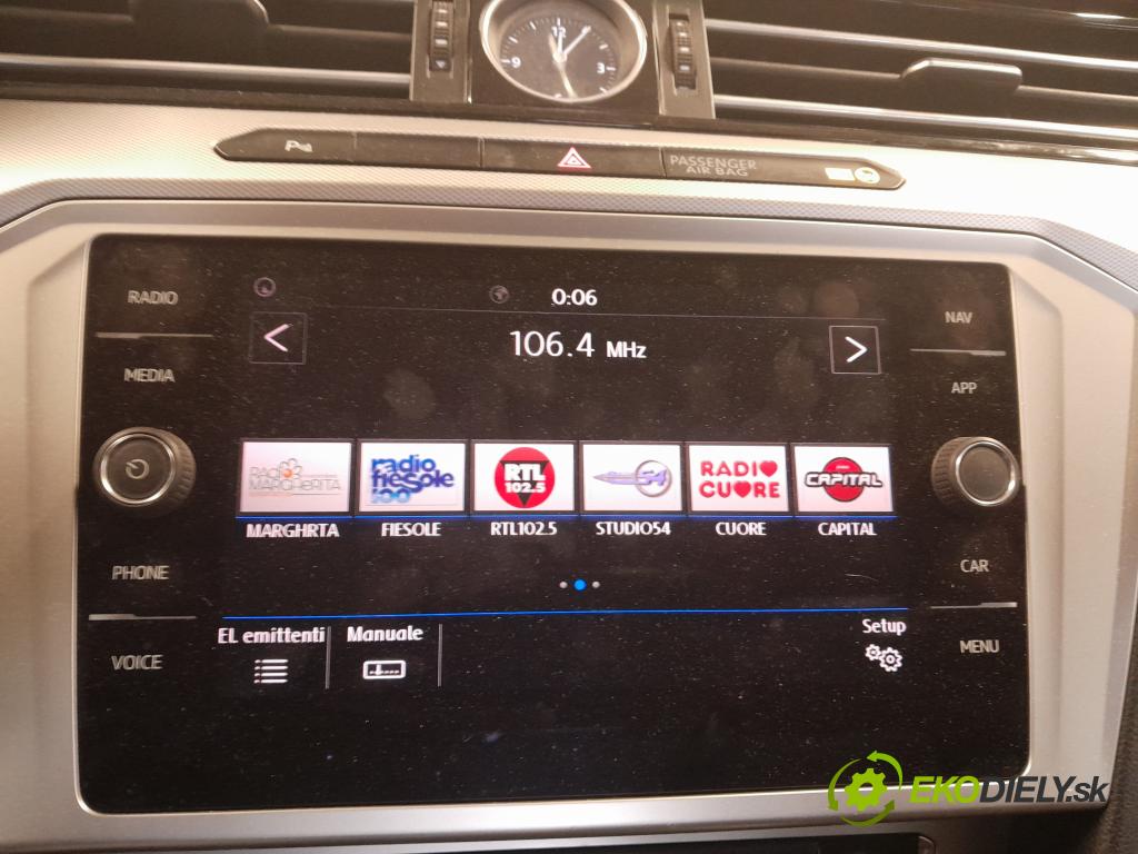 Vw Passat 2017 Radio I Navigácia: 5G6919605B