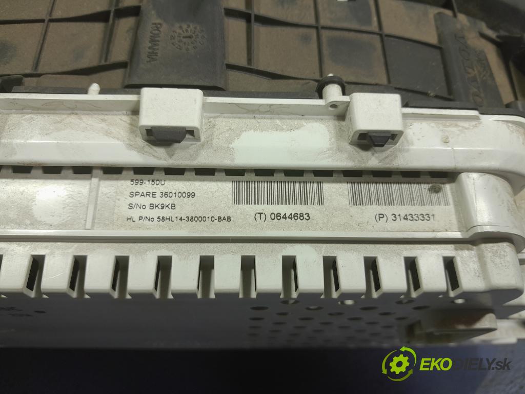 Volvo V40 2014 prístrojovka/ budíky 31433331