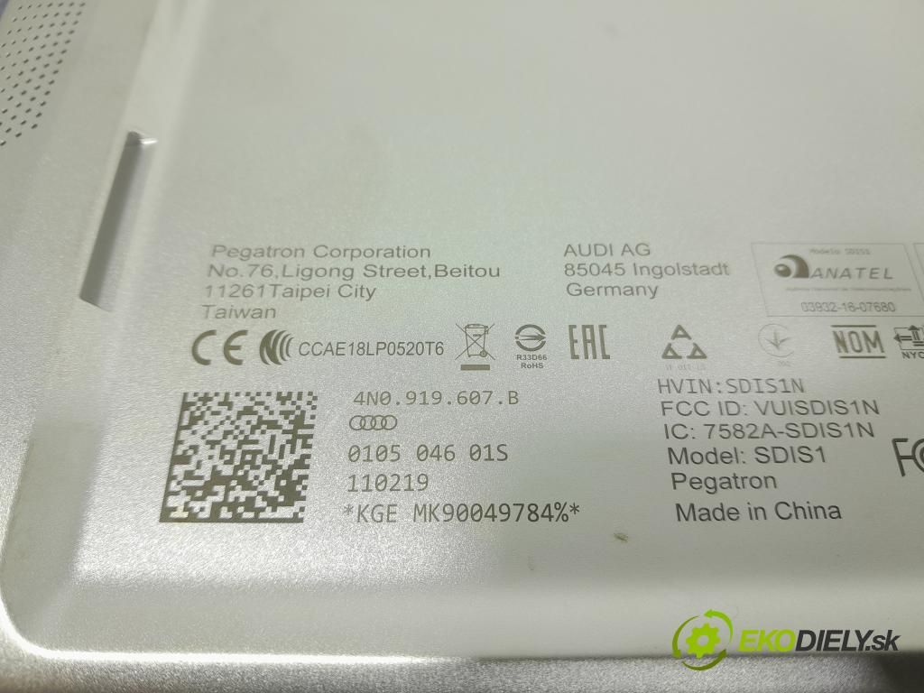 Audi A8 2019 displej Radio / GPS 4N0919607B