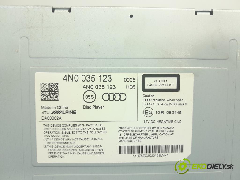 Audi A8 2019 Radio I Navigácia: 4N0035123