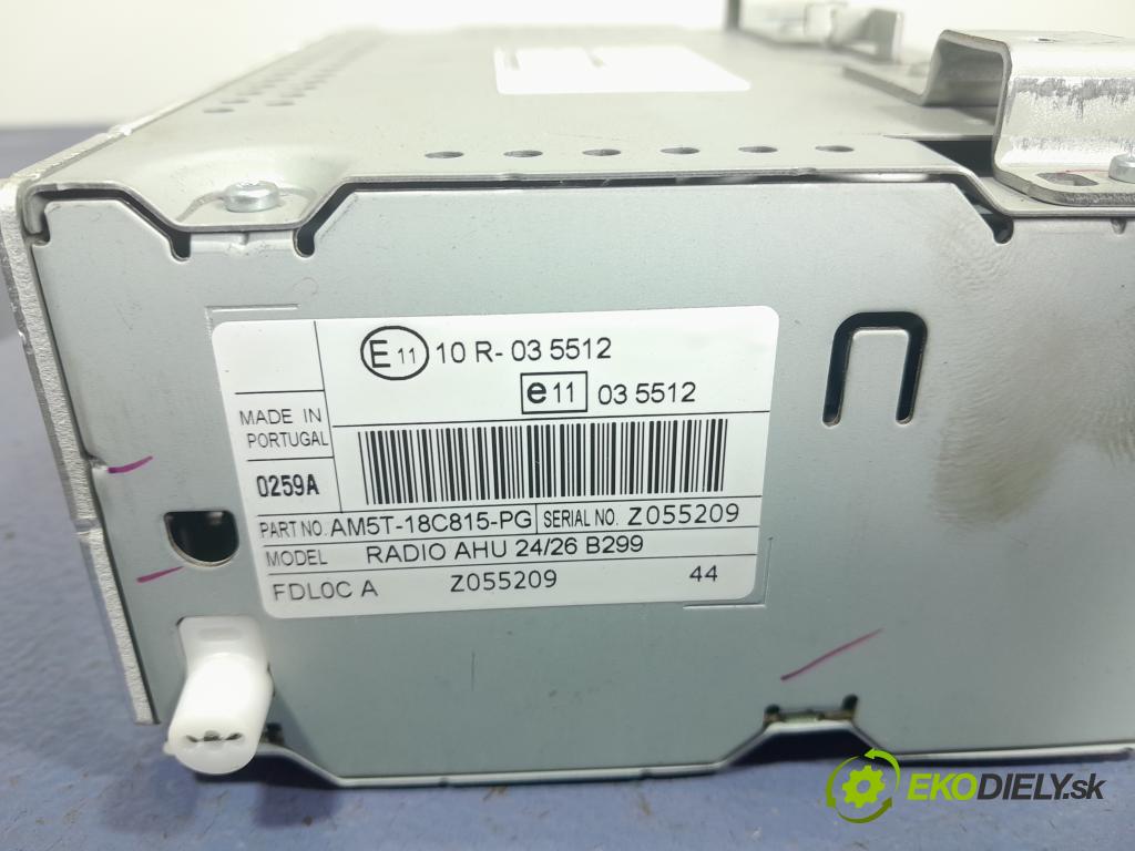 Ford Fiesta 2014 Radio I Navigácia: AM5T-18C815-PG