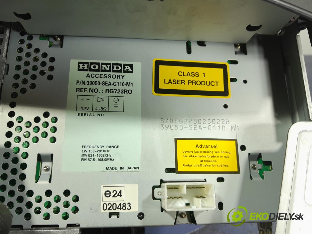 Honda Accord 2004 Radio I Navigácia: 39050-SEA-G110-M