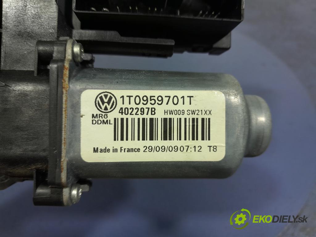 Skoda Octavia 2009 mechanismus stahování Sklenka: před Levý: 1T0959701T