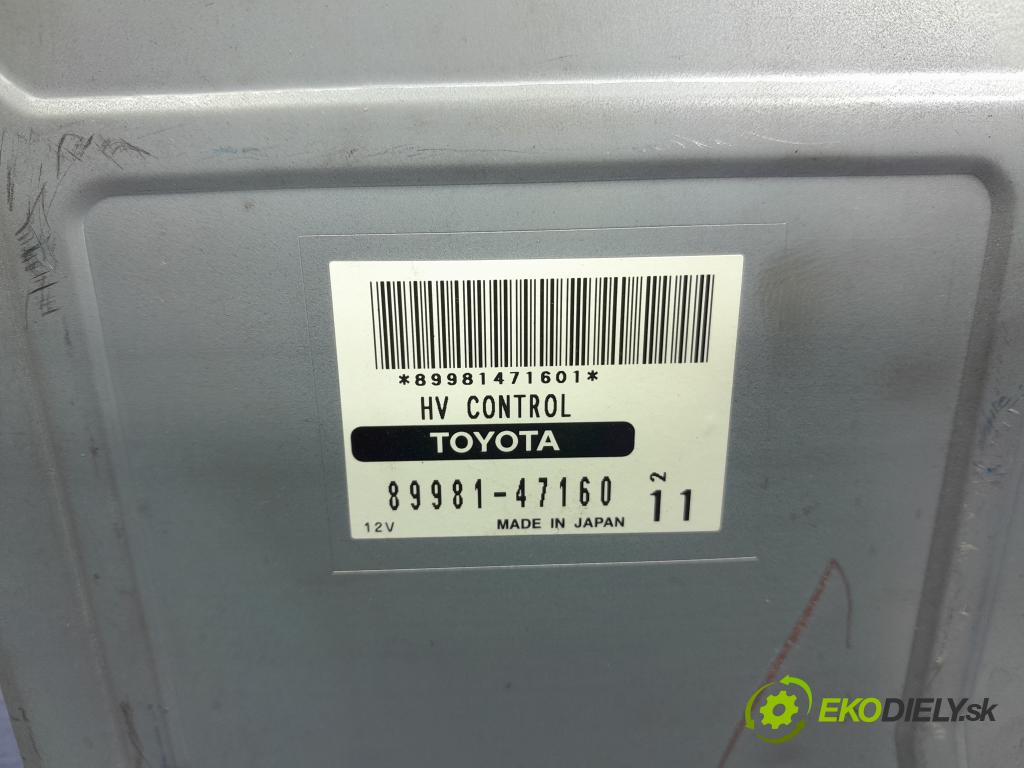 Toyota Prius 2008 řídící jednotka Motor: 89981-47160
