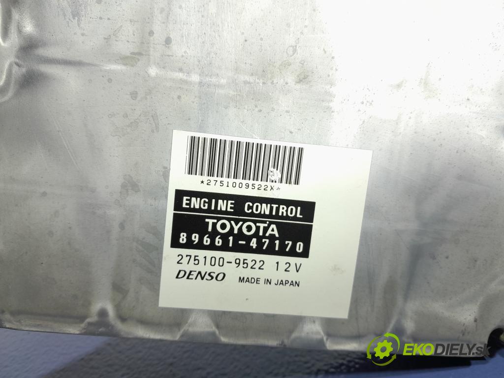 Toyota Prius 2008 řídící jednotka Motor: 89661-47170
