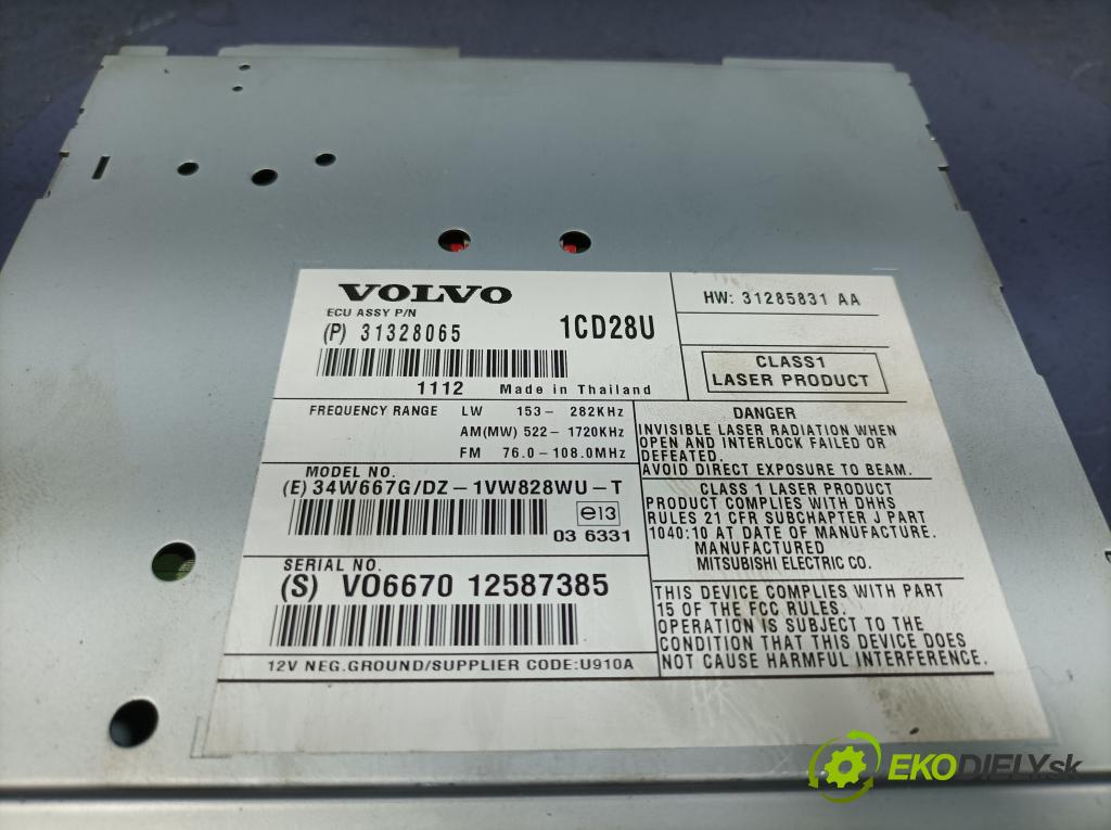 Volvo Xc90 2012 Radio I Navigácia: 31285831
