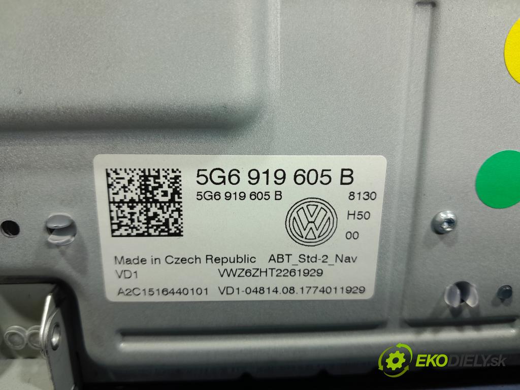 Vw Golf 2017 Radio I Navigácia: 5G6919605B