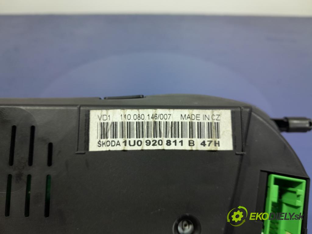 Skoda Octavia 2007 prístrojovka/ budíky 1U0920811B